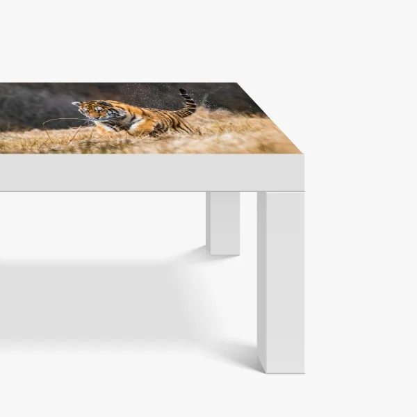 Tischaufkleber und Schreibtischaufkleber sibirischer tiger in bewegung – Wallnifity® Tischaufkleber und Schreibtischaufkleber sibirischer tiger in bewegung – Wallnifity®