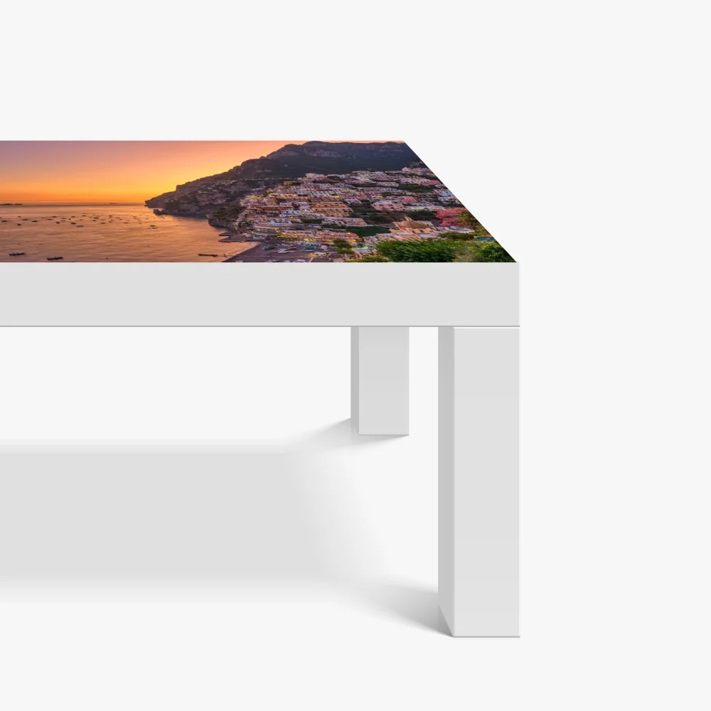 Tischaufkleber und Schreibtischaufkleber sonnenuntergang über Positano, Amalfiküste – Wallnifity® Tischaufkleber und Schreibtischaufkleber sonnenuntergang über Positano, Amalfiküste – Wallnifity®