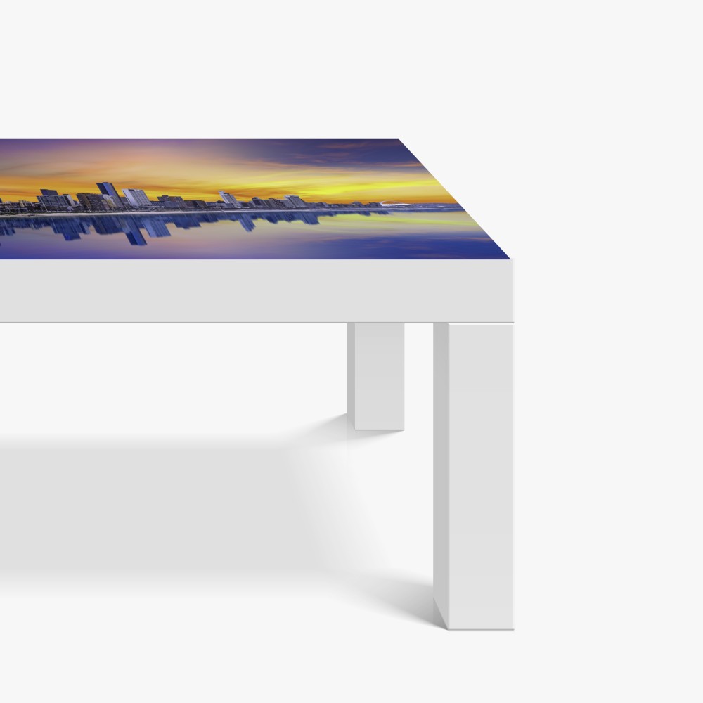 Tischaufkleber und Schreibtischaufkleber Durban dämmerung skyline am strand – Wallnifity® Tischaufkleber und Schreibtischaufkleber Durban dämmerung skyline am strand – Wallnifity®