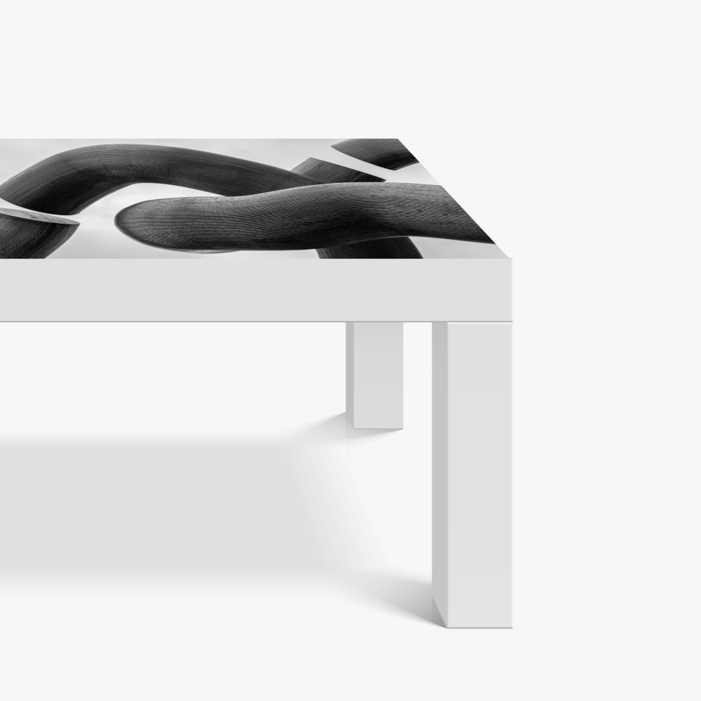 Tischaufkleber und Schreibtischaufkleber gekrümmte formen abstrakte skulptur in grau – Wallnifity® Tischaufkleber und Schreibtischaufkleber gekrümmte formen abstrakte skulptur in grau – Wallnifity®