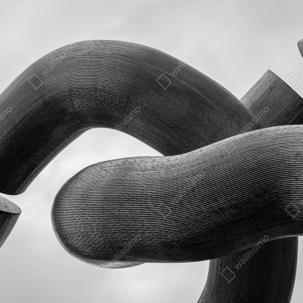 Tischaufkleber und Schreibtischaufkleber gekrümmte formen abstrakte skulptur in grau – Wallnifity® Tischaufkleber und Schreibtischaufkleber gekrümmte formen abstrakte skulptur in grau – Wallnifity®