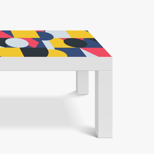 Tischaufkleber und Schreibtischaufkleber pastell geometrische mosaik – Wallnifity®