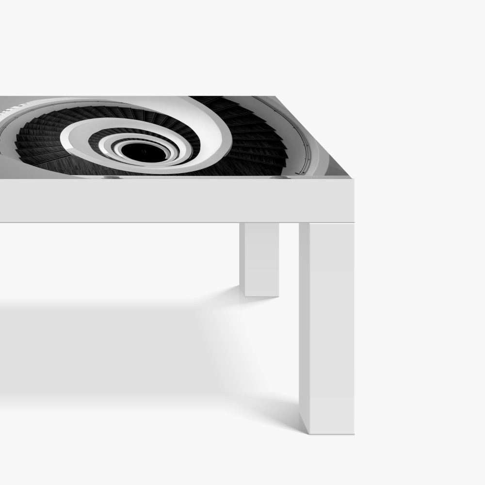 Tischaufkleber und Schreibtischaufkleber spiraltreppe in monochrom – Wallnifity® Tischaufkleber und Schreibtischaufkleber spiraltreppe in monochrom – Wallnifity®