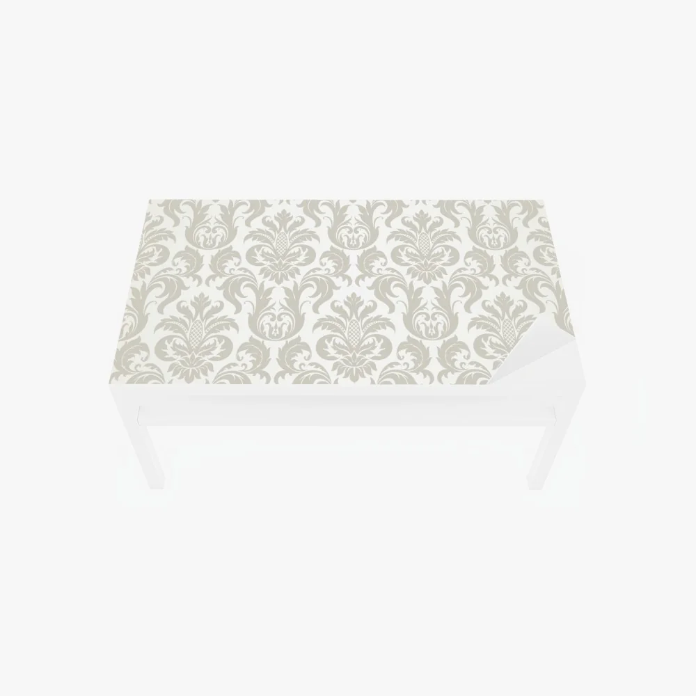Tischaufkleber und Schreibtischaufkleber elegantes beiges damastmuster – Wallnifity® Tischaufkleber und Schreibtischaufkleber elegantes beiges damastmuster – Wallnifity®