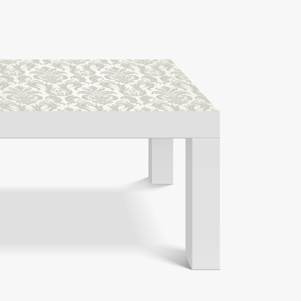 Tischaufkleber und Schreibtischaufkleber elegantes beiges damastmuster – Wallnifity® Tischaufkleber und Schreibtischaufkleber elegantes beiges damastmuster – Wallnifity®
