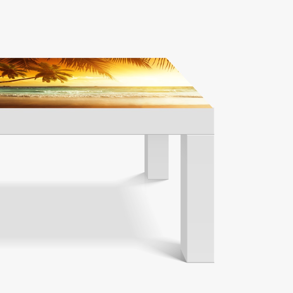 Tischaufkleber und Schreibtischaufkleber goldener sonnenuntergang an einem strand in der Karibik – Wallnifity® Tischaufkleber und Schreibtischaufkleber goldener sonnenuntergang an einem strand in der Karibik – Wallnifity®