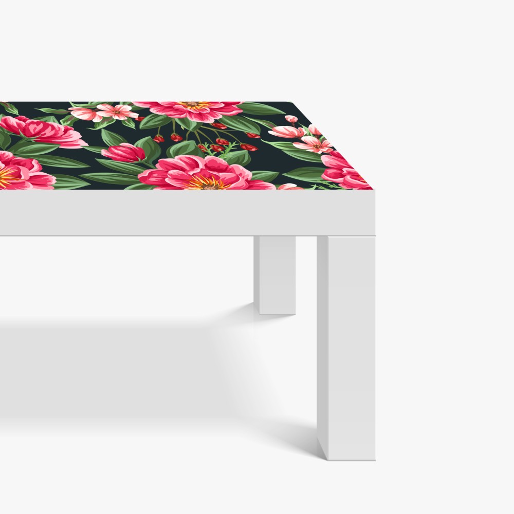Tischaufkleber und Schreibtischaufkleber rosa aquarell blumenmuster auf dunklem hintergrund – Wallnifity® Tischaufkleber und Schreibtischaufkleber rosa aquarell blumenmuster auf dunklem hintergrund – Wallnifity®