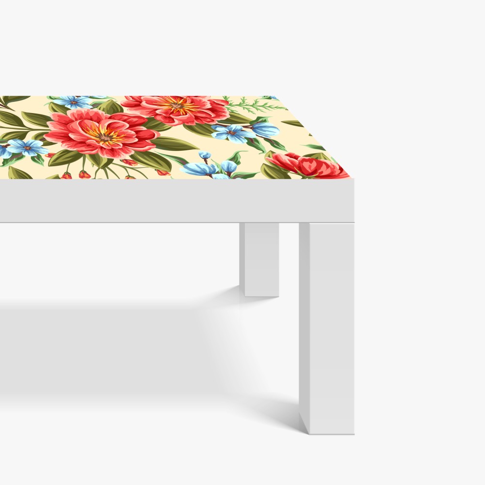 Tischaufkleber und Schreibtischaufkleber lebhaftes aquarell blumenmuster – Wallnifity® Tischaufkleber und Schreibtischaufkleber lebhaftes aquarell blumenmuster – Wallnifity®
