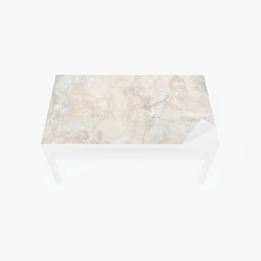 Tischaufkleber und Schreibtischaufkleber weiche beige marmorstruktur – Wallnifity® Tischaufkleber und Schreibtischaufkleber weiche beige marmorstruktur – Wallnifity®