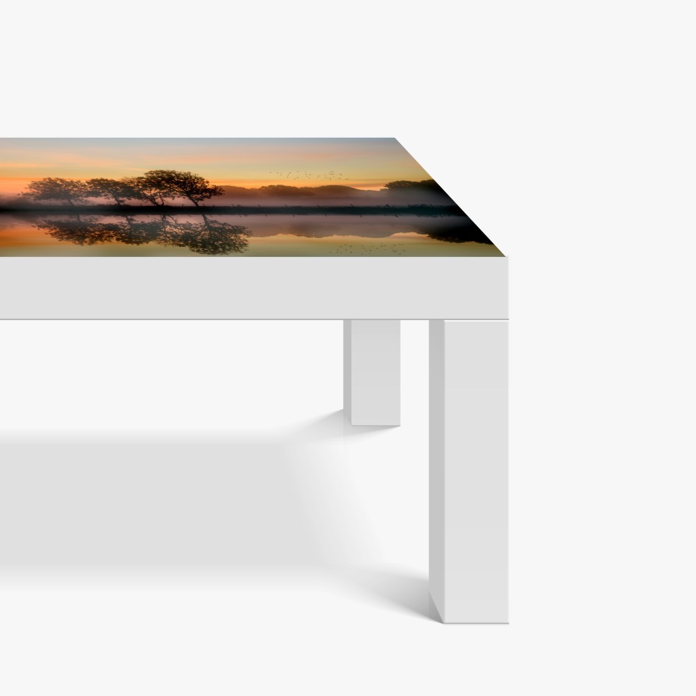 Tischaufkleber und Schreibtischaufkleber nebliger herbstlicher sonnenaufgang über Englischer landschaft – Wallnifity® Tischaufkleber und Schreibtischaufkleber nebliger herbstlicher sonnenaufgang über Englischer landschaft – Wallnifity®