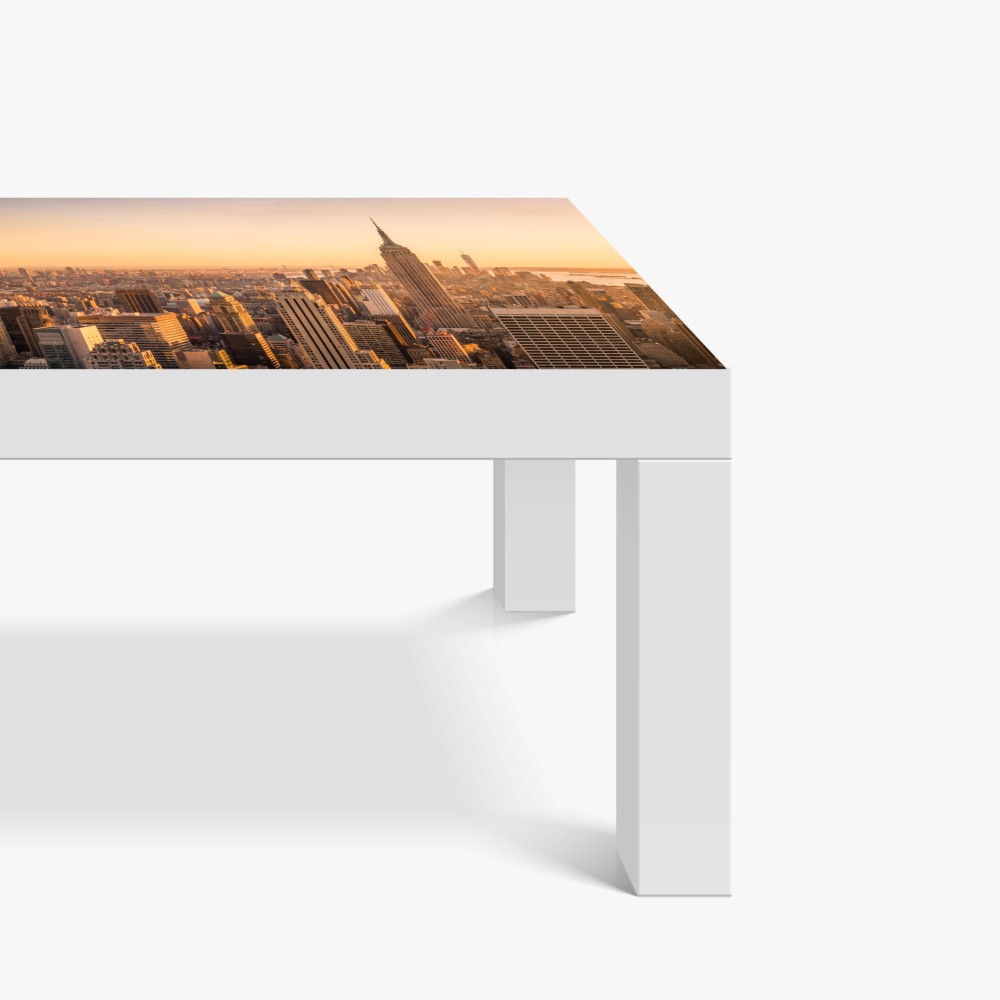 Tischaufkleber und Schreibtischaufkleber goldener sonnenuntergang über der skyline von New York – Wallnifity® Tischaufkleber und Schreibtischaufkleber goldener sonnenuntergang über der skyline von New York – Wallnifity®