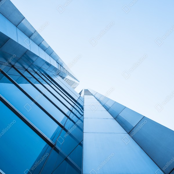 Tischaufkleber und Schreibtischaufkleber moderne blaue glasfassade – Wallnifity® Tischaufkleber und Schreibtischaufkleber moderne blaue glasfassade – Wallnifity®