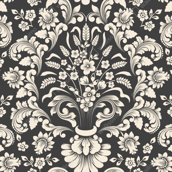 Tischaufkleber und Schreibtischaufkleber vintage blumiges damastmuster – Wallnifity® Tischaufkleber und Schreibtischaufkleber vintage blumiges damastmuster – Wallnifity®