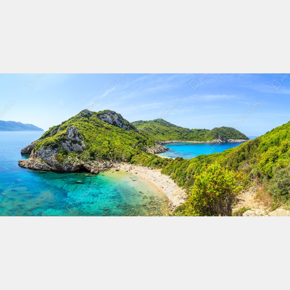 Tischaufkleber und Schreibtischaufkleber türkisbucht auf einer insel – Wallnifity® Tischaufkleber und Schreibtischaufkleber türkisbucht auf einer insel – Wallnifity®