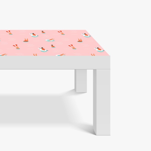 Tischaufkleber und Schreibtischaufkleber ätherische rosa und lila marmoroptik – Wallnifity®
