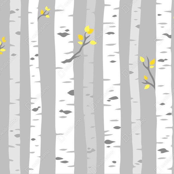 Tischaufkleber und Schreibtischaufkleber skandinavischer birkenwald – Wallnifity® Tischaufkleber und Schreibtischaufkleber skandinavischer birkenwald – Wallnifity®