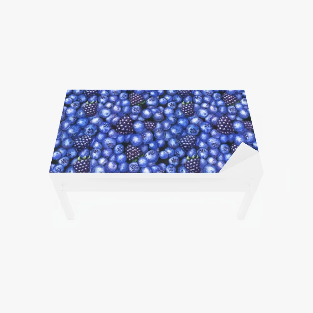 Tischaufkleber und Schreibtischaufkleber aquarellmuster mit blaubeeren und brombeeren – Wallnifity® Tischaufkleber und Schreibtischaufkleber aquarellmuster mit blaubeeren und brombeeren – Wallnifity®