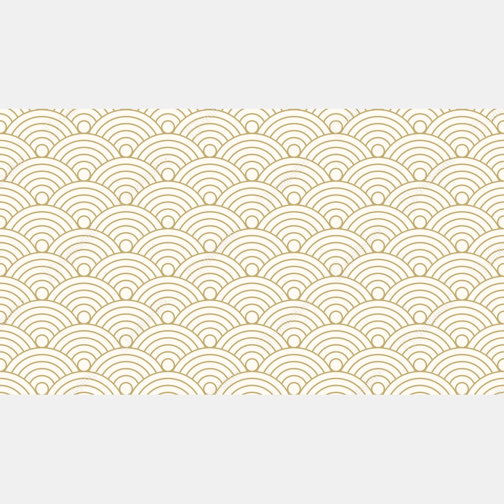 Tischaufkleber und Schreibtischaufkleber goldenes seigaiha wellenmuster – Wallnifity® Tischaufkleber und Schreibtischaufkleber goldenes seigaiha wellenmuster – Wallnifity®
