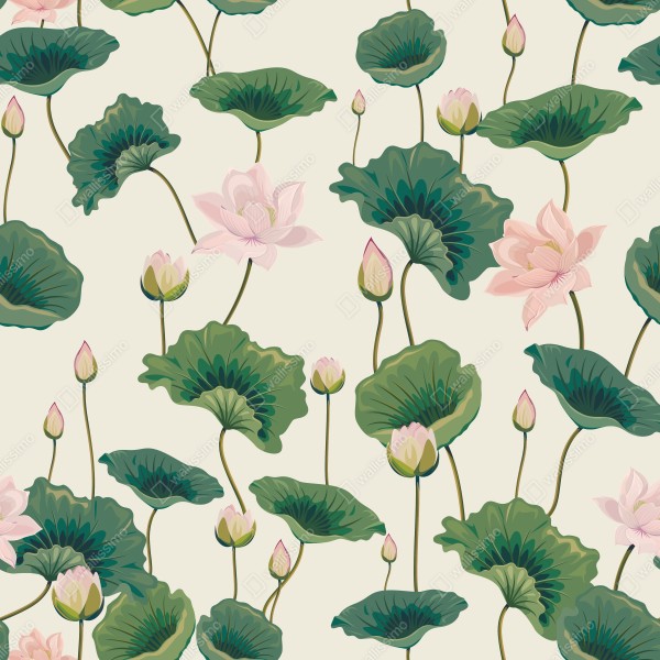 Tischaufkleber und Schreibtischaufkleber ruhiges botanisches lotosmuster – Wallnifity® Tischaufkleber und Schreibtischaufkleber ruhiges botanisches lotosmuster – Wallnifity®