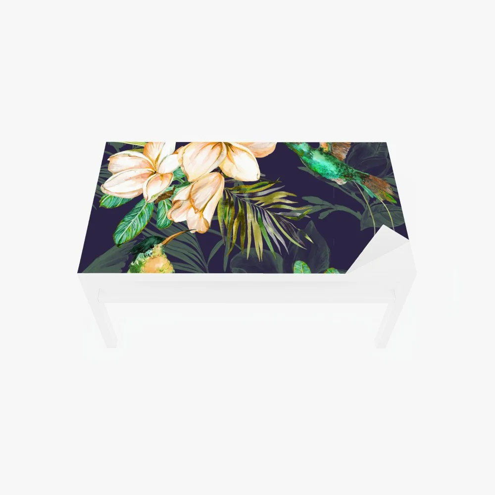 Tischaufkleber und Schreibtischaufkleber tropische kolibris und plumeria in aquarell – Wallnifity® Tischaufkleber und Schreibtischaufkleber tropische kolibris und plumeria in aquarell – Wallnifity®