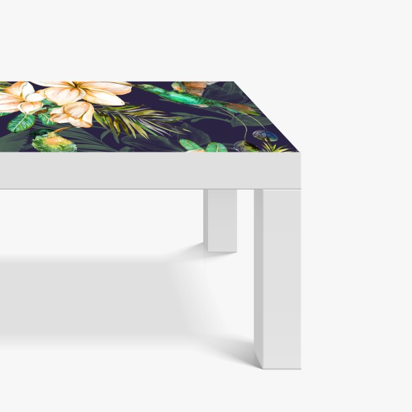 Tischaufkleber und Schreibtischaufkleber weiße gerbera auf schwarzem hintergrund minimalistische nahaufnahme – Wallnifity®