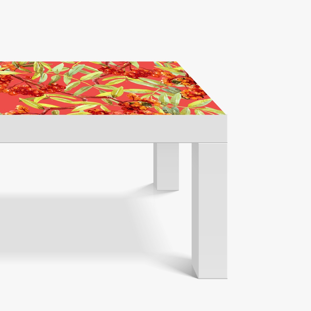 Tischaufkleber und Schreibtischaufkleber aquarellmuster mit vogelbeeren – Wallnifity® Tischaufkleber und Schreibtischaufkleber aquarellmuster mit vogelbeeren – Wallnifity®