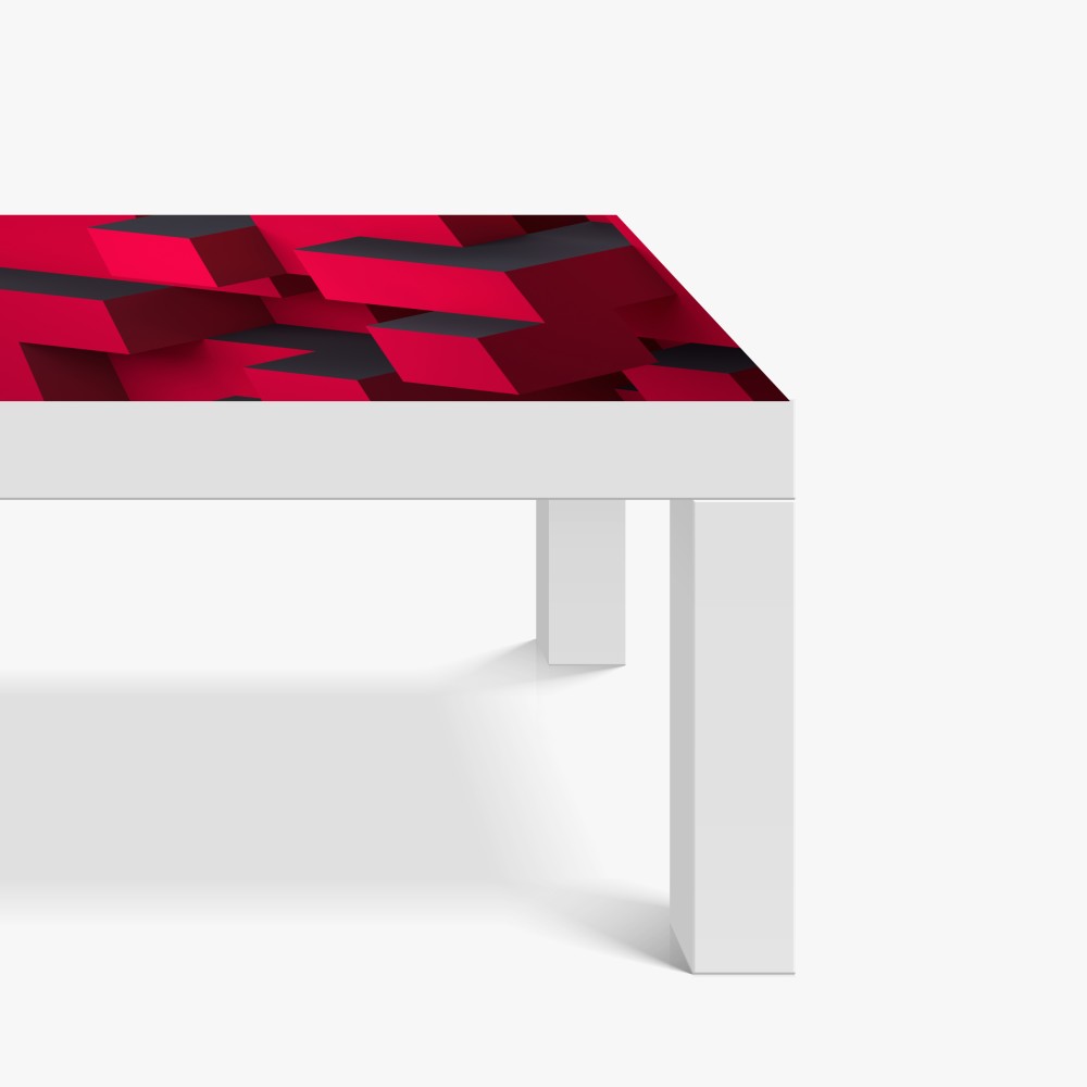 Tischaufkleber und Schreibtischaufkleber kräftige rote geometrische blöcke – Wallnifity® Tischaufkleber und Schreibtischaufkleber kräftige rote geometrische blöcke – Wallnifity®