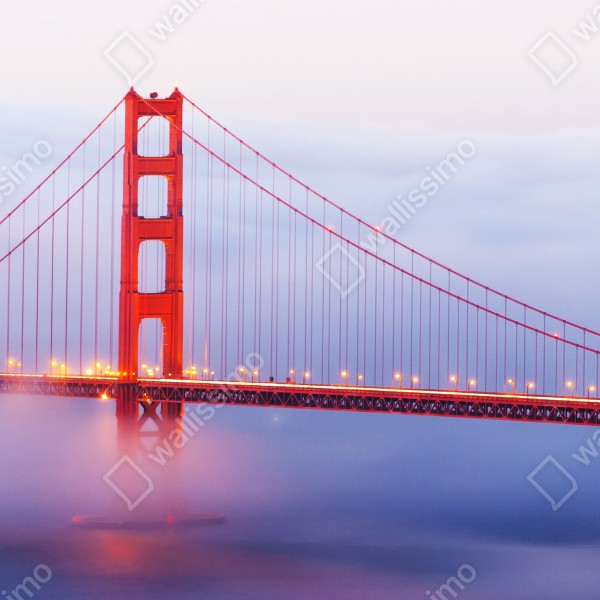 Tischaufkleber und Schreibtischaufkleber Golden Gate brücke im nebel – Wallnifity® Tischaufkleber und Schreibtischaufkleber Golden Gate brücke im nebel – Wallnifity®