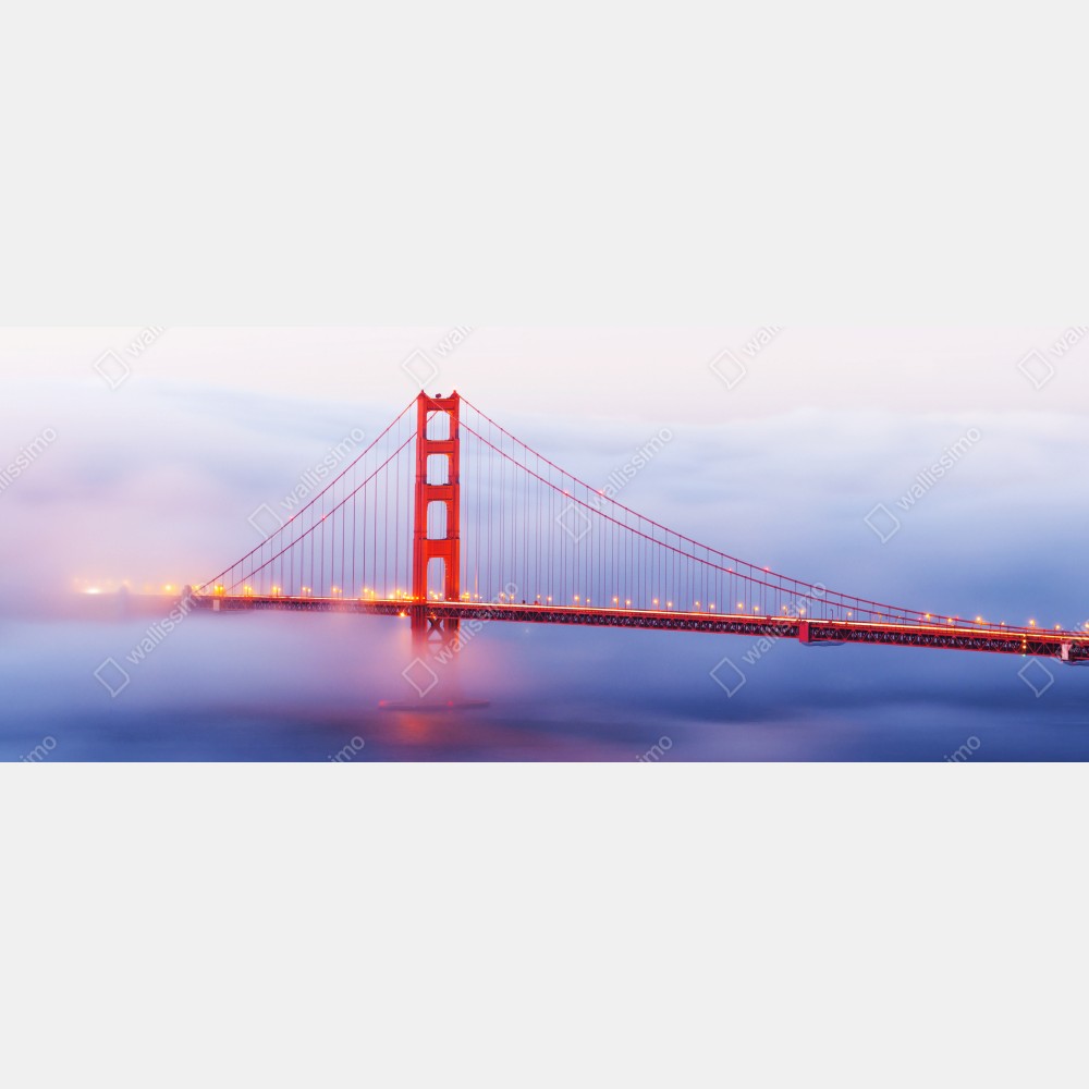 Tischaufkleber und Schreibtischaufkleber Golden Gate brücke im nebel – Wallnifity® Tischaufkleber und Schreibtischaufkleber Golden Gate brücke im nebel – Wallnifity®