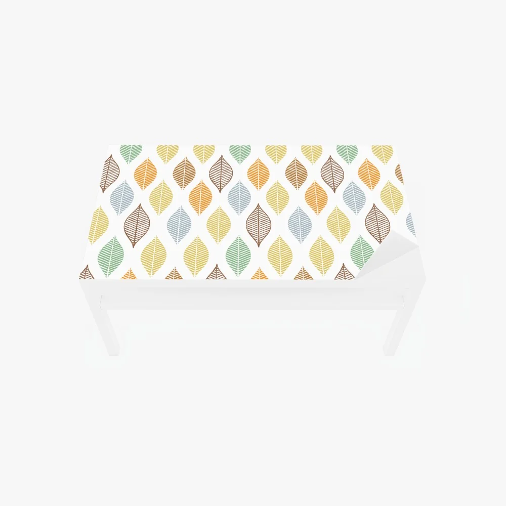 Tischaufkleber und Schreibtischaufkleber pastelliges blättermuster für die wand – Wallnifity® Tischaufkleber und Schreibtischaufkleber pastelliges blättermuster für die wand – Wallnifity®