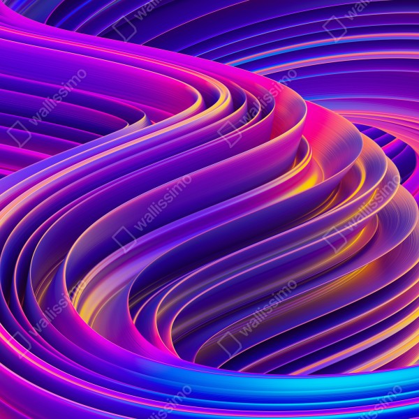 Tischaufkleber und Schreibtischaufkleber leuchtender lila 3d bandwirbel – Wallnifity® Tischaufkleber und Schreibtischaufkleber leuchtender lila 3d bandwirbel – Wallnifity®