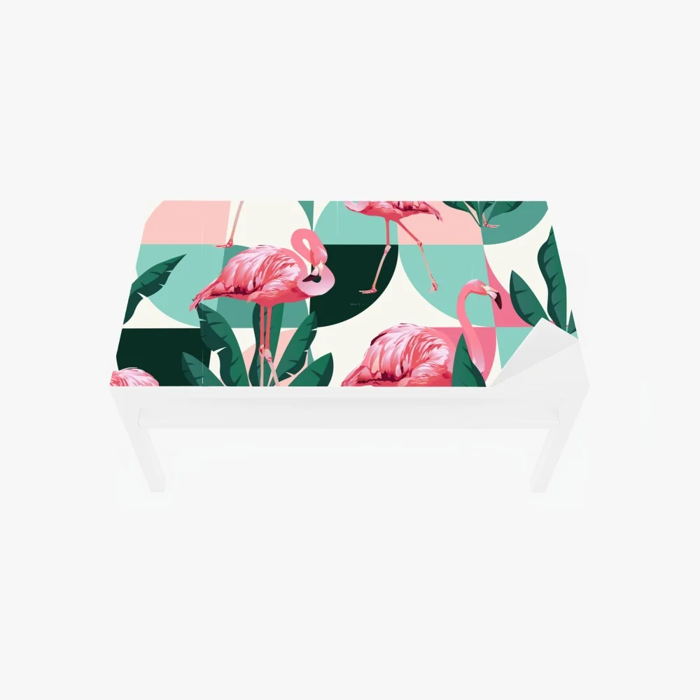 Tischaufkleber und Schreibtischaufkleber verspieltes rosa flamingo-muster – Wallnifity® Tischaufkleber und Schreibtischaufkleber verspieltes rosa flamingo-muster – Wallnifity®