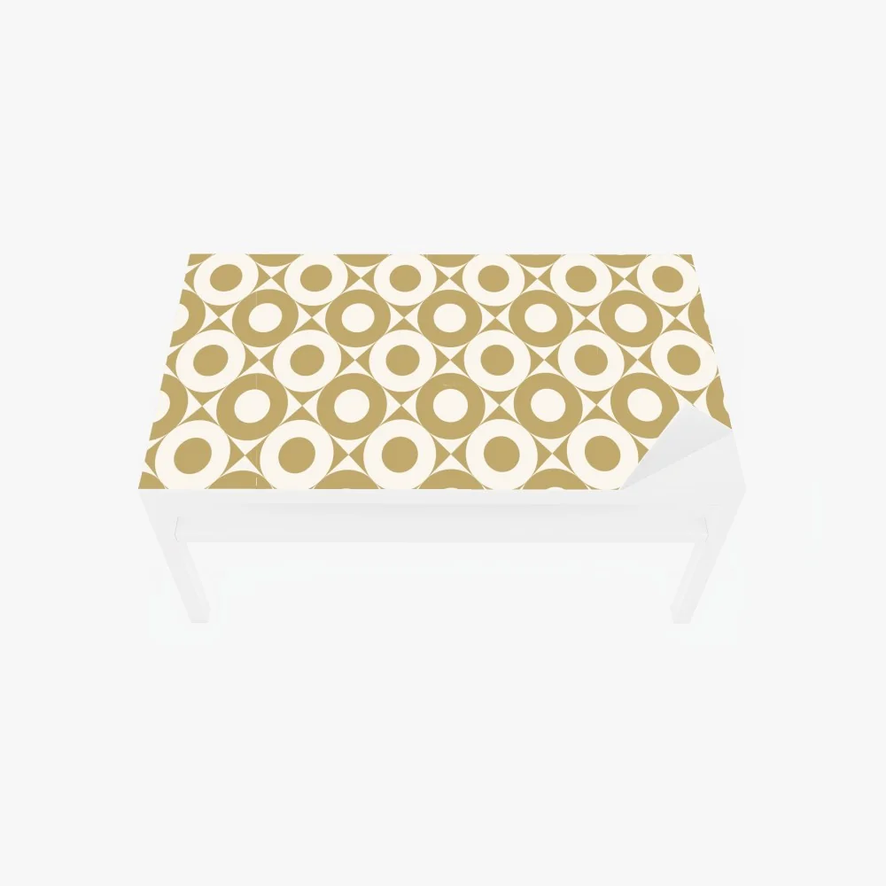 Tischaufkleber und Schreibtischaufkleber goldenes geometrisches kreismuster – Wallnifity® Tischaufkleber und Schreibtischaufkleber goldenes geometrisches kreismuster – Wallnifity®