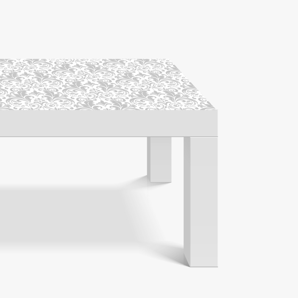 Tischaufkleber und Schreibtischaufkleber elegantes graues damastmuster – Wallnifity® Tischaufkleber und Schreibtischaufkleber elegantes graues damastmuster – Wallnifity®