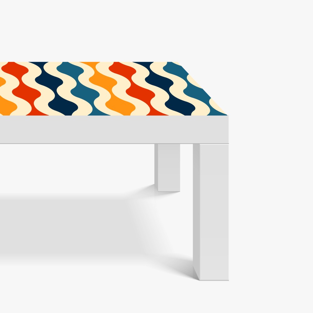 Tischaufkleber und Schreibtischaufkleber retro welliges mid-century muster – Wallnifity® Tischaufkleber und Schreibtischaufkleber retro welliges mid-century muster – Wallnifity®
