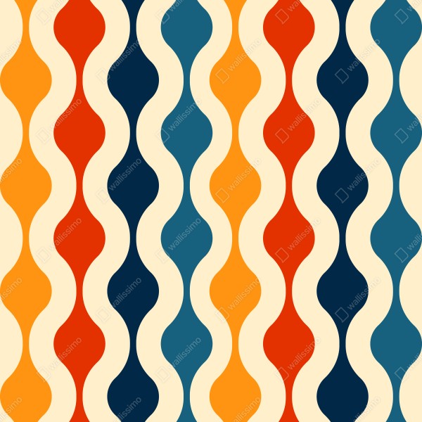 Tischaufkleber und Schreibtischaufkleber retro welliges mid-century muster – Wallnifity® Tischaufkleber und Schreibtischaufkleber retro welliges mid-century muster – Wallnifity®