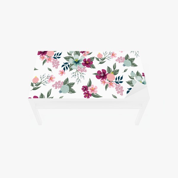 Tischaufkleber und Schreibtischaufkleber rosa orchideen spiegelung – Wallnifity®