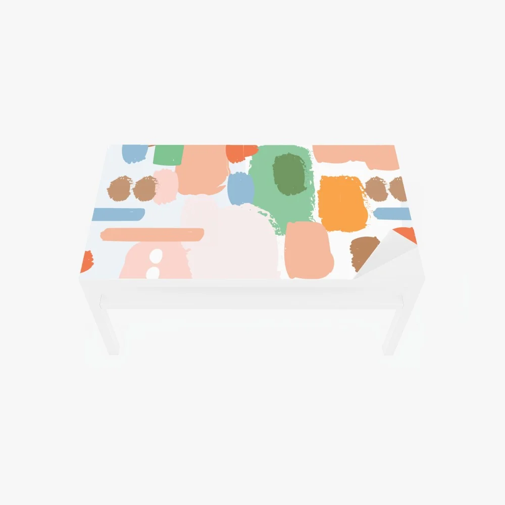 Tischaufkleber und Schreibtischaufkleber pastell pinselstrich muster – Wallnifity® Tischaufkleber und Schreibtischaufkleber pastell pinselstrich muster – Wallnifity®