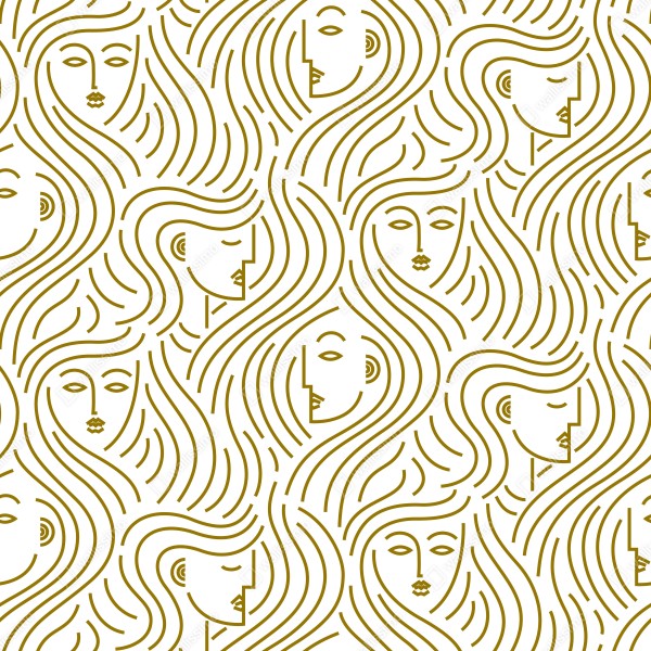Tischaufkleber und Schreibtischaufkleber goldene fließende gesichter nahtloses muster – Wallnifity® Tischaufkleber und Schreibtischaufkleber goldene fließende gesichter nahtloses muster – Wallnifity®