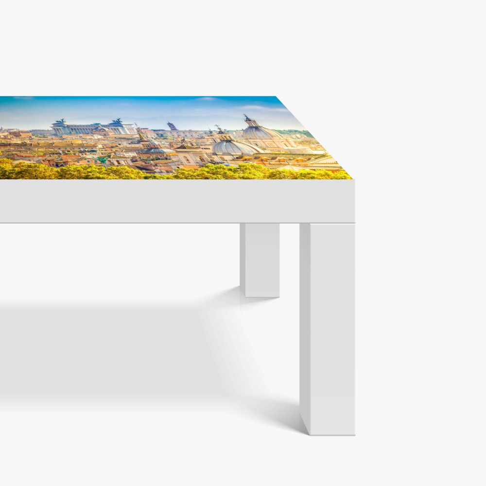 Tischaufkleber und Schreibtischaufkleber sonnige skyline von Rom mit kuppeln – Wallnifity® Tischaufkleber und Schreibtischaufkleber sonnige skyline von Rom mit kuppeln – Wallnifity®