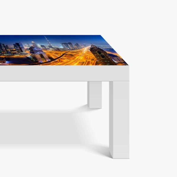 Tischaufkleber und Schreibtischaufkleber Miami sonnenuntergang skyline – Wallnifity®