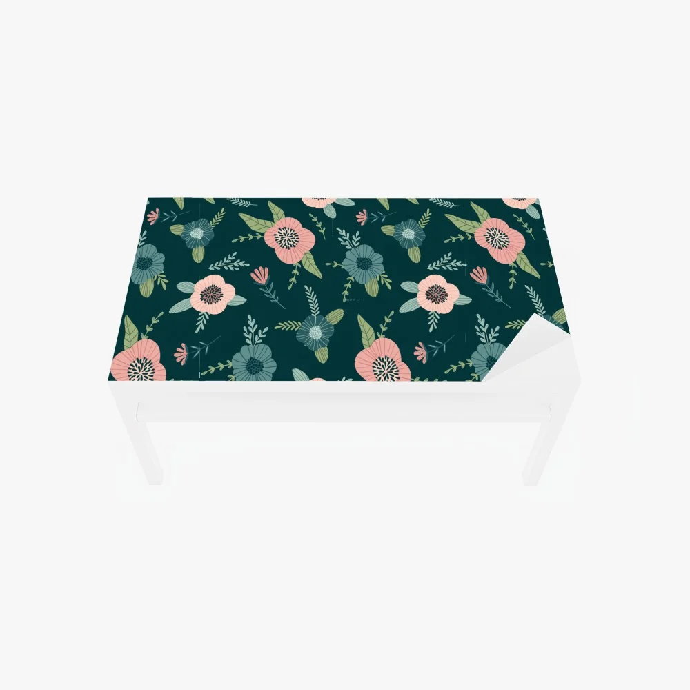 Tischaufkleber und Schreibtischaufkleber pastelliges botanisches blumenmuster – Wallnifity® Tischaufkleber und Schreibtischaufkleber pastelliges botanisches blumenmuster – Wallnifity®