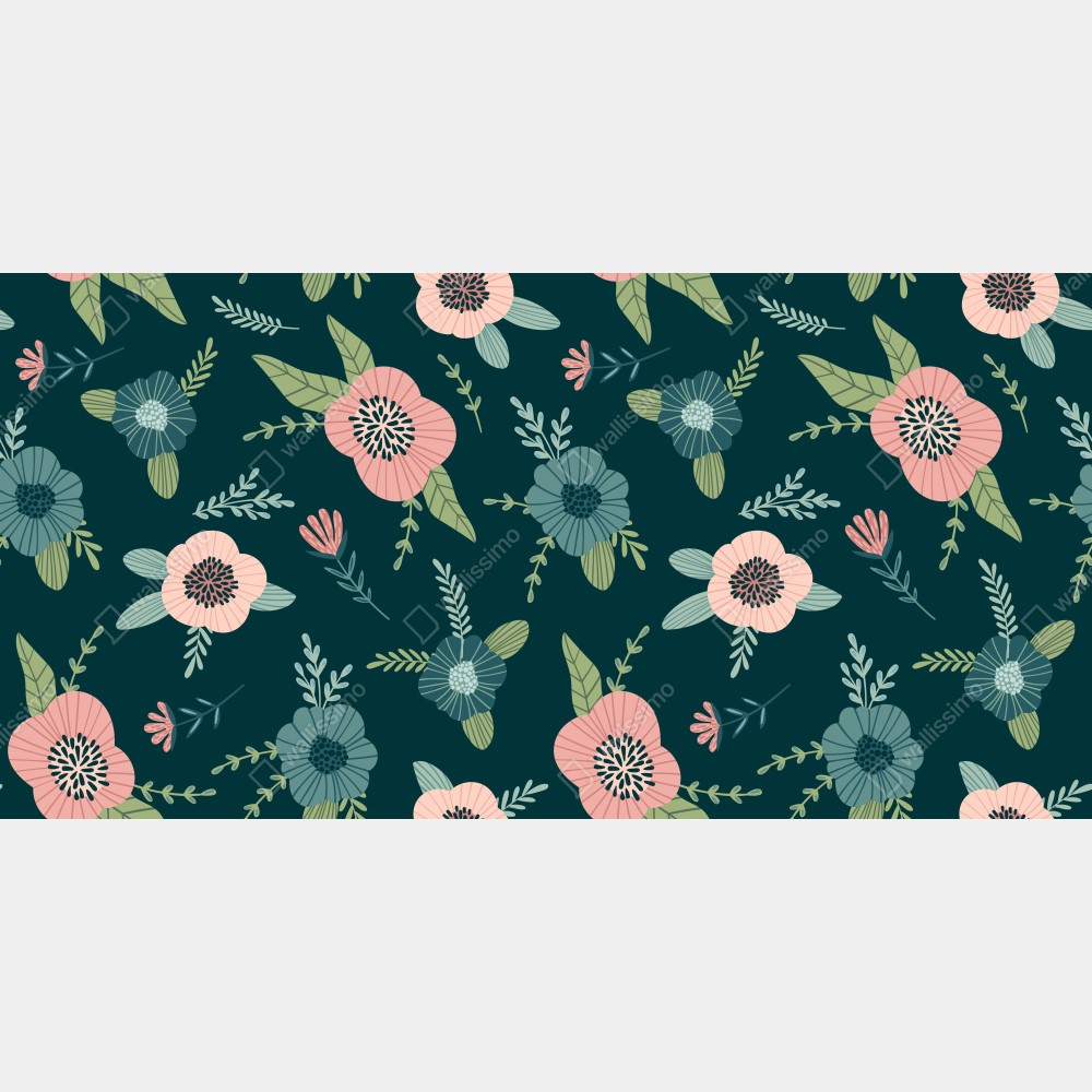 Tischaufkleber und Schreibtischaufkleber pastelliges botanisches blumenmuster – Wallnifity® Tischaufkleber und Schreibtischaufkleber pastelliges botanisches blumenmuster – Wallnifity®