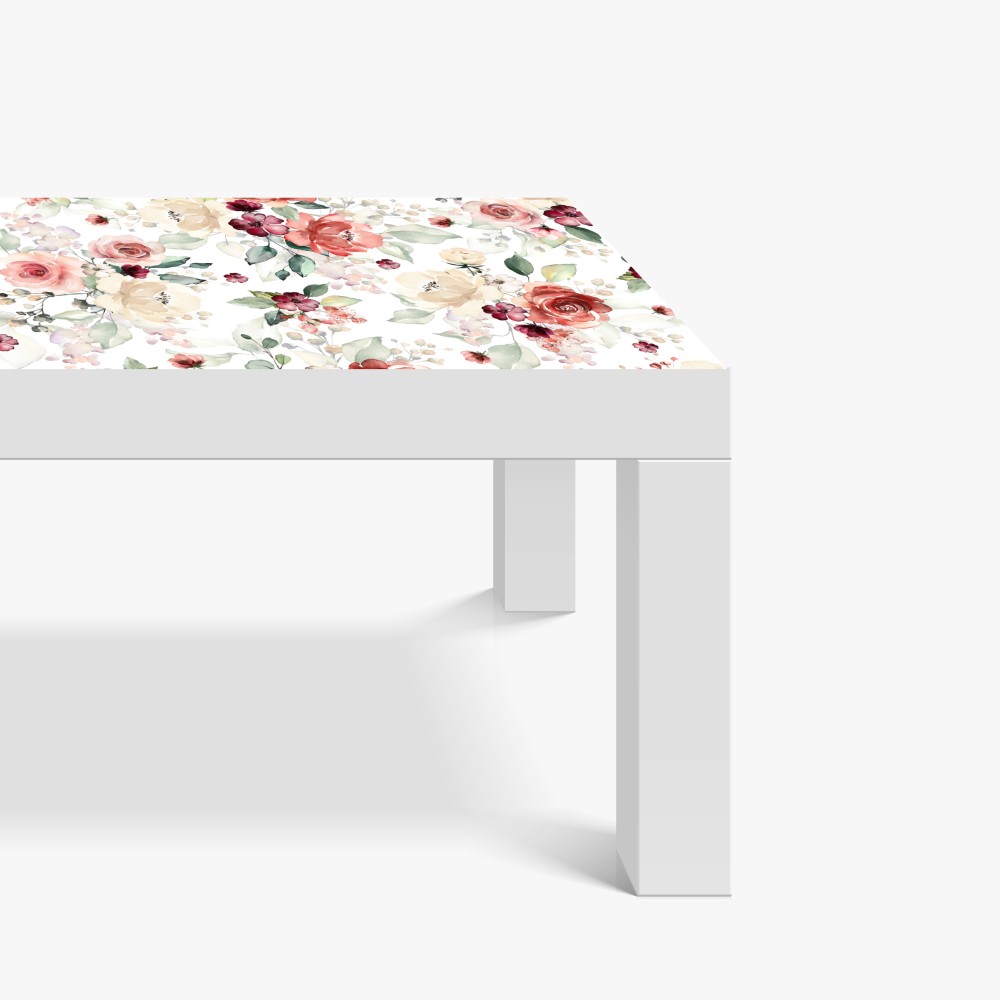 Tischaufkleber und Schreibtischaufkleber zartes aquarell rosenmuster – Wallnifity® Tischaufkleber und Schreibtischaufkleber zartes aquarell rosenmuster – Wallnifity®