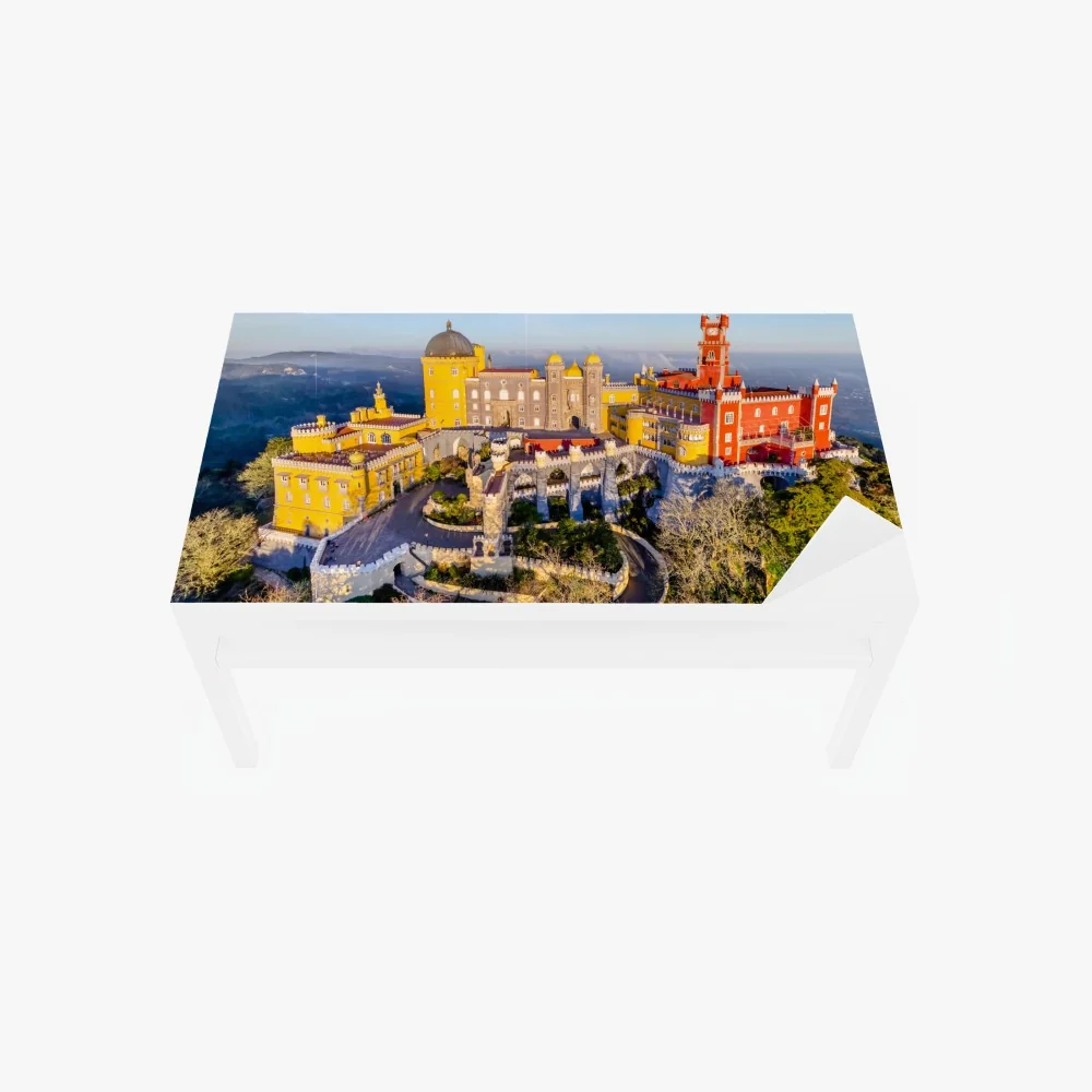 Tischaufkleber und Schreibtischaufkleber bunter palast Pena in Sintra – Wallnifity® Tischaufkleber und Schreibtischaufkleber bunter palast Pena in Sintra – Wallnifity®