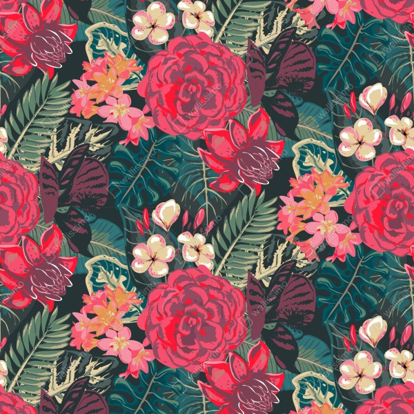 Tischaufkleber und Schreibtischaufkleber tropisches blumenmuster in rosa und türkis – Wallnifity® Tischaufkleber und Schreibtischaufkleber tropisches blumenmuster in rosa und türkis – Wallnifity®