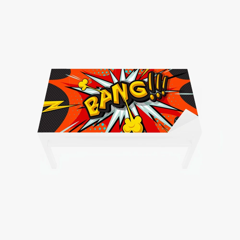 Tischaufkleber und Schreibtischaufkleber comic-explosion im pop-art-stil – Wallnifity® Tischaufkleber und Schreibtischaufkleber comic-explosion im pop-art-stil – Wallnifity®