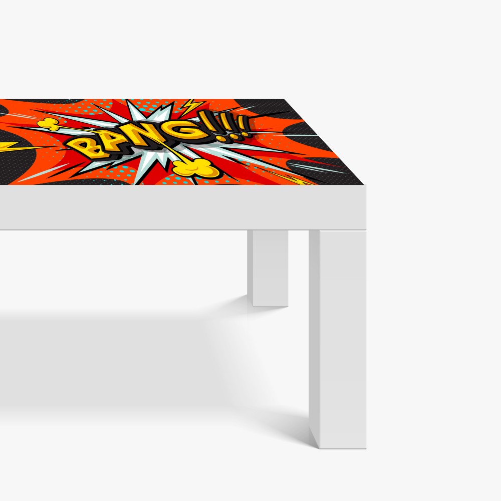 Tischaufkleber und Schreibtischaufkleber comic-explosion im pop-art-stil – Wallnifity® Tischaufkleber und Schreibtischaufkleber comic-explosion im pop-art-stil – Wallnifity®