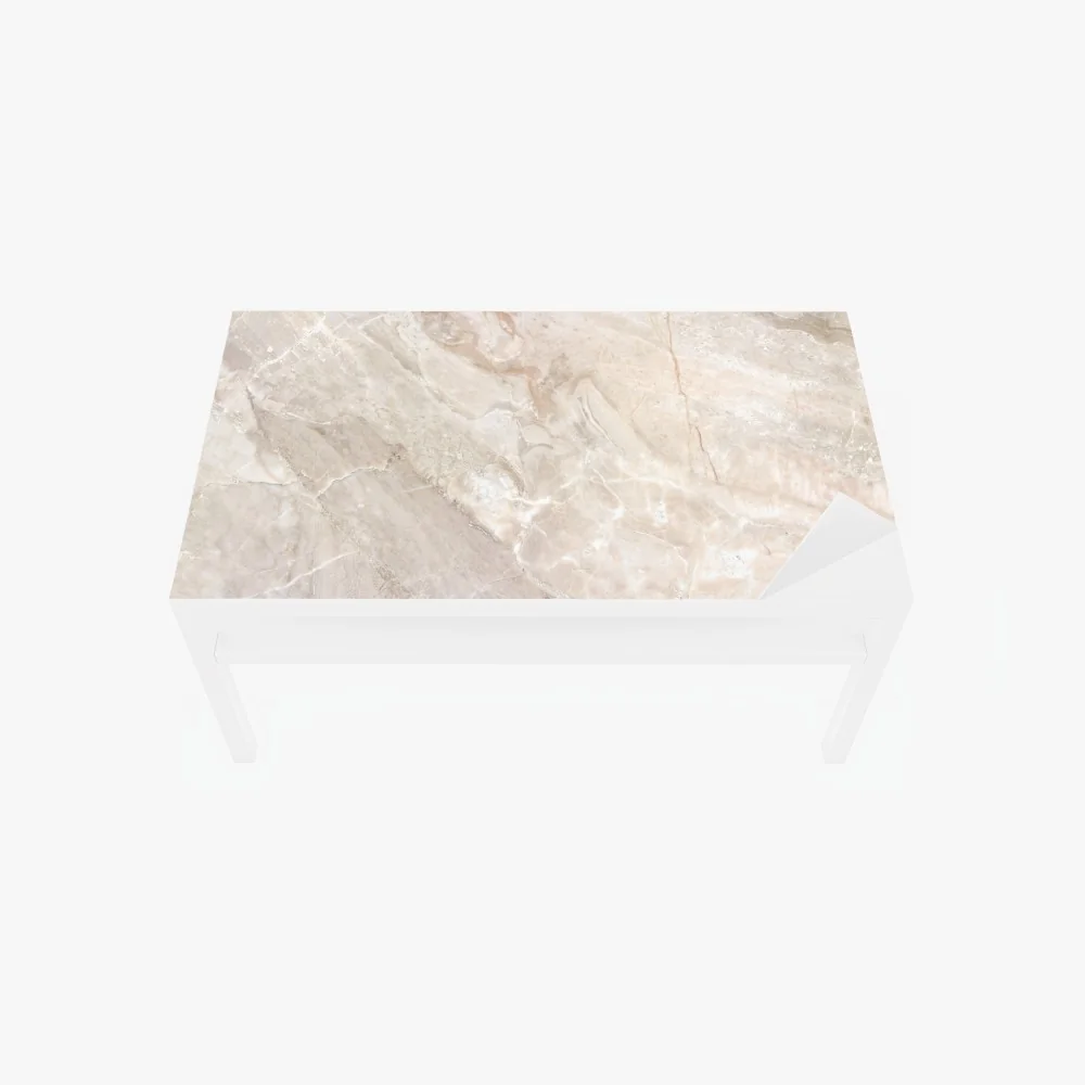Tischaufkleber und Schreibtischaufkleber beige marmorstruktur – Wallnifity® Tischaufkleber und Schreibtischaufkleber beige marmorstruktur – Wallnifity®