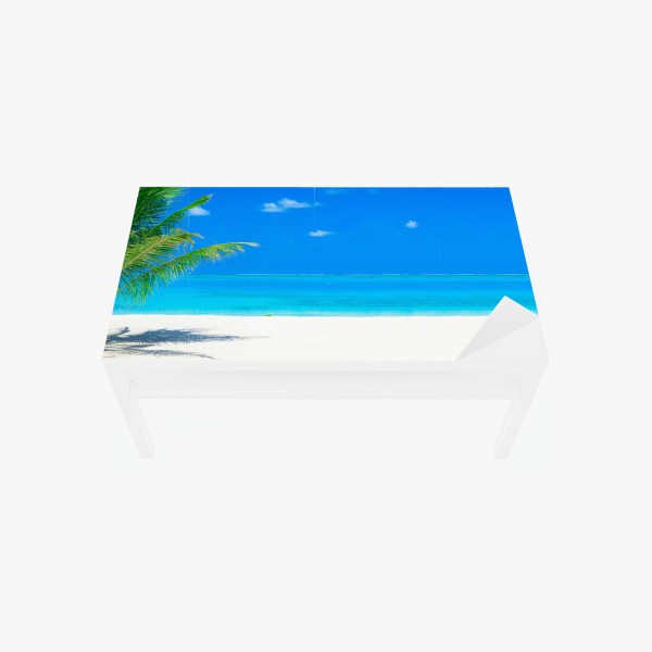 Tischaufkleber und Schreibtischaufkleber Miami sonnenuntergang skyline – Wallnifity®